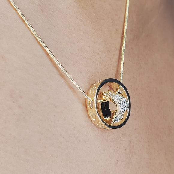 Swarovski Spinning Heart Necklace - Picture 5 of 10